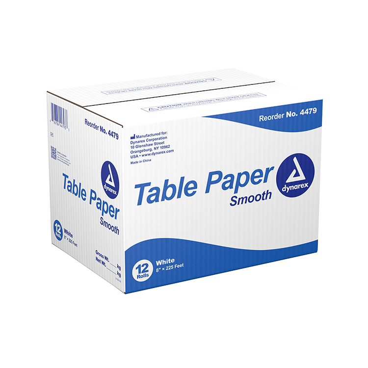4479 Dynarex® 8-1/2` x 225' Chiropractic Exam Table Paper